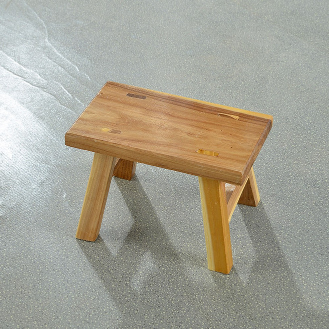 편백 사우나 욕실 원목 목욕탕 히노끼의자 히노키 목욕탕의자 하이 벤치 찜질방 35, 높이 16가로 24가로 15 와니스, 1개