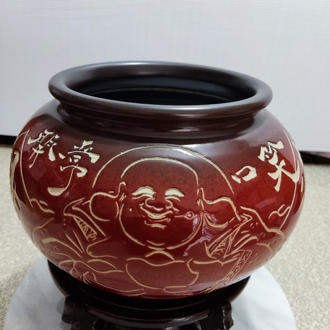 鵬宗小舖 扁圓甕 聚寶盆 招財進寶 聚寶甕, 大型
