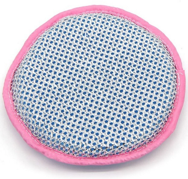 원형 수세미 1P 10개 양면 설거지 빵 수세미, 1개