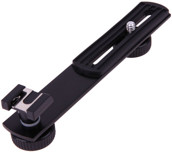 Zoom-AI 메탈 연장 암 핫슈 브라켓 오즈모 모바일 카메라 삼각대 확장, 1개, 메탈 연장암 핫슈 브라켓