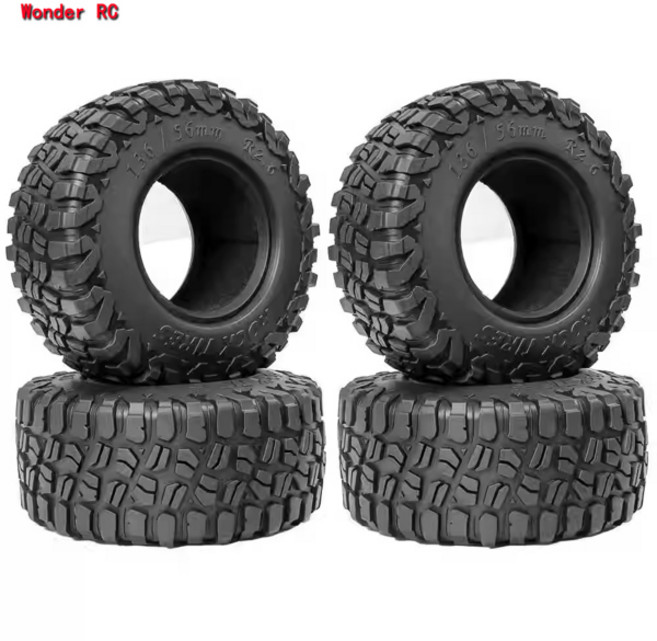2.6 인치 136x56mm BFGoodrich Km3 타이어 1/8 RC 크롤러 자동차 CROSSRC 제어하기 4082 H8H TRX4 17 Lelaluo MK07 자동차, [01] 옵션1