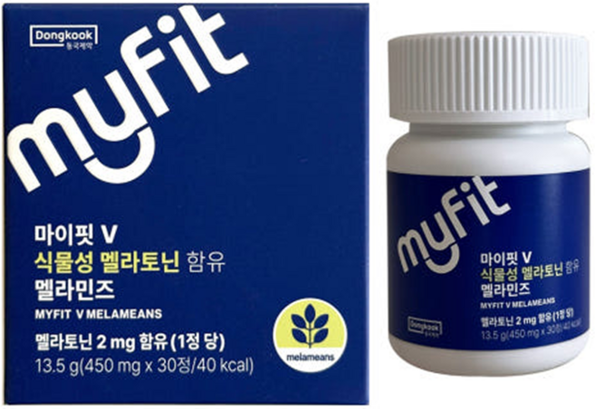 동국제약 마이핏V 식물성 멜라토닌 멜라민즈 13.5g, 30정, 1개