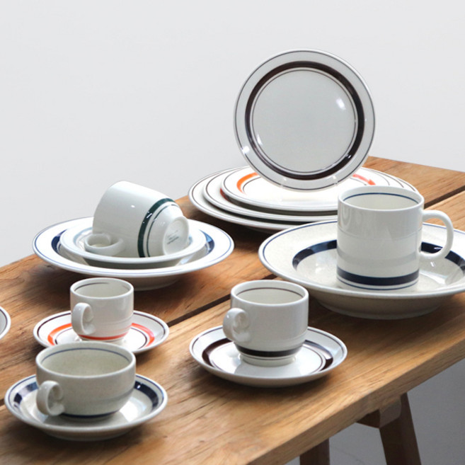 카네수즈 커피잔 찻잔 세트 아메리카노, 빈티지카키, 머그컵(350ml), 1개