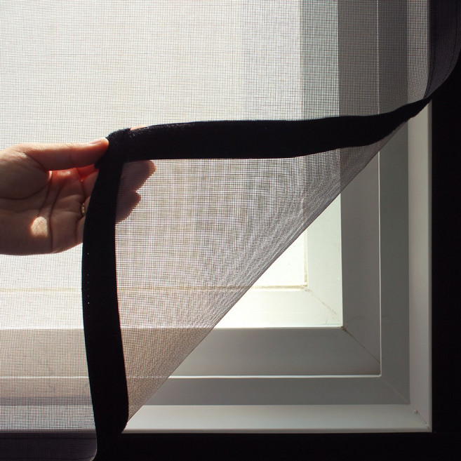 촘촘방충망 회색+검정벨크로, 1개