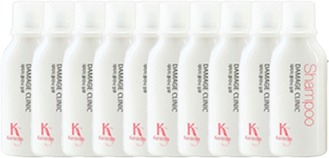 케라시스 데미지 클리닉 단백질 샴푸 여행용, 10개, 50ml