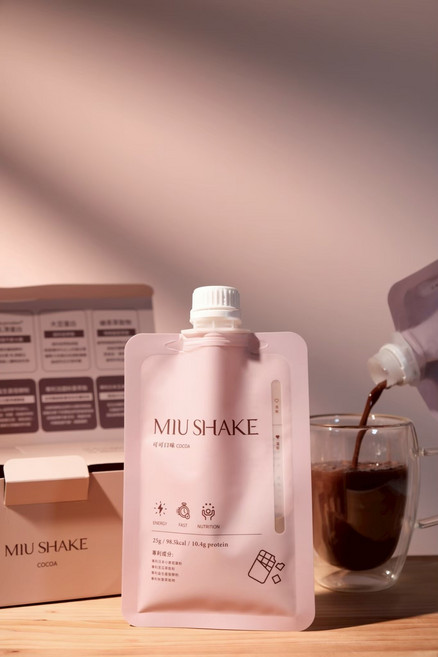 MIU SHAKE 可可奶昔飲品 25g/入 快速補充能量與營養, 1套, 7份