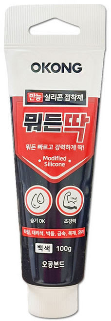 [이원헬스케어]오공 뭐든딱 실리콘 접착제 100g, 1개