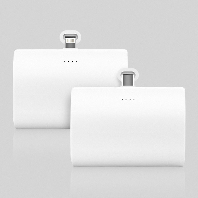 비즈 2in1 일체형 도킹형 미니 보조배터리 10000mAh C타입 8핀 대용량, BZ-PM100A(도킹8핀)