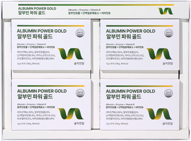[3+1]솔직한알 알부민 파워 골드 원물, 4박스, 20회분