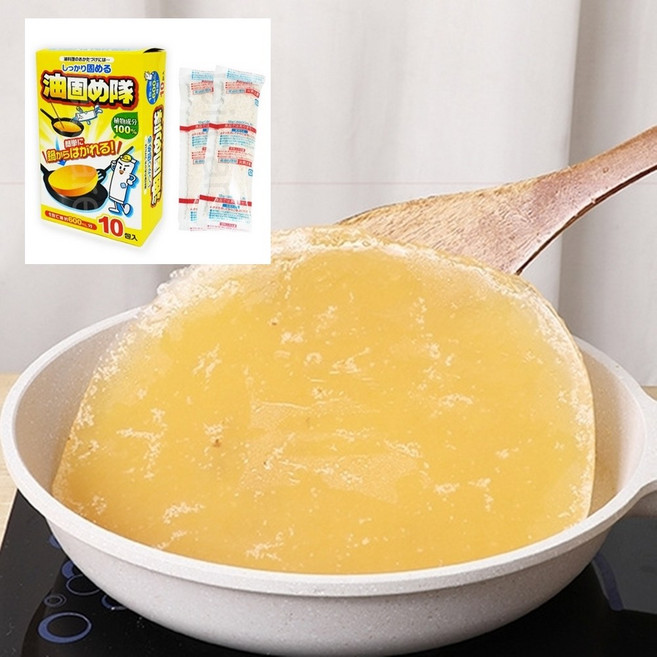 튀김요리 명절요리 폐유처리 기름 처리 응고제 기름 굳히는 가루 18g 10개입, 혼합, 10개