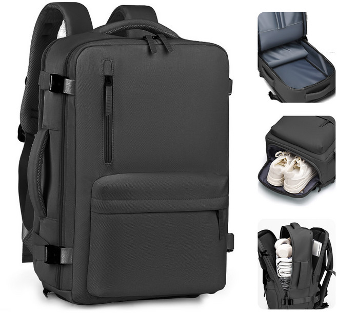 Jeernare 대용량 확장형 백팩 여행용 출장용 등산용 백팩 15인치 노트북 백팩 해외여행 백팩 방수 신발수납가능 경량