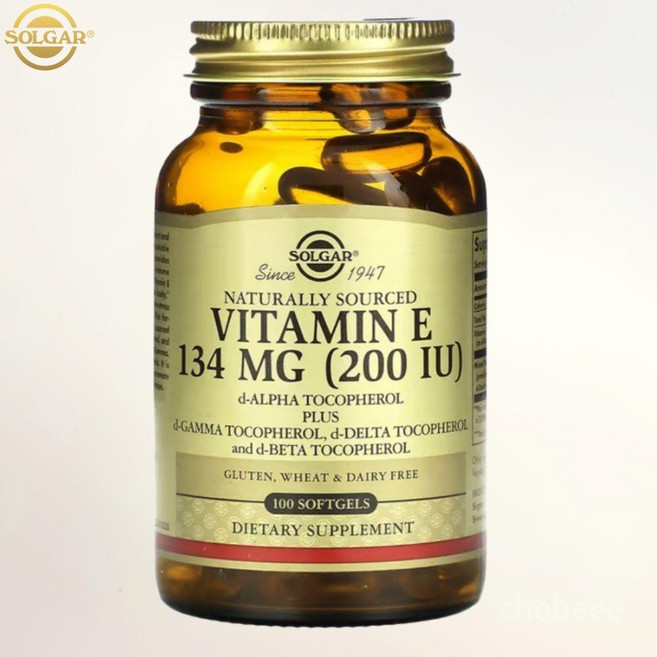 솔가 비타민 E 200IU 믹스드 토코페롤 소프트젤, 100정, 1개
