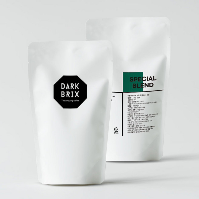 다크브릭스 스페셜 블렌드 원두커피, 1kg, 홀빈(분쇄안함), 1개