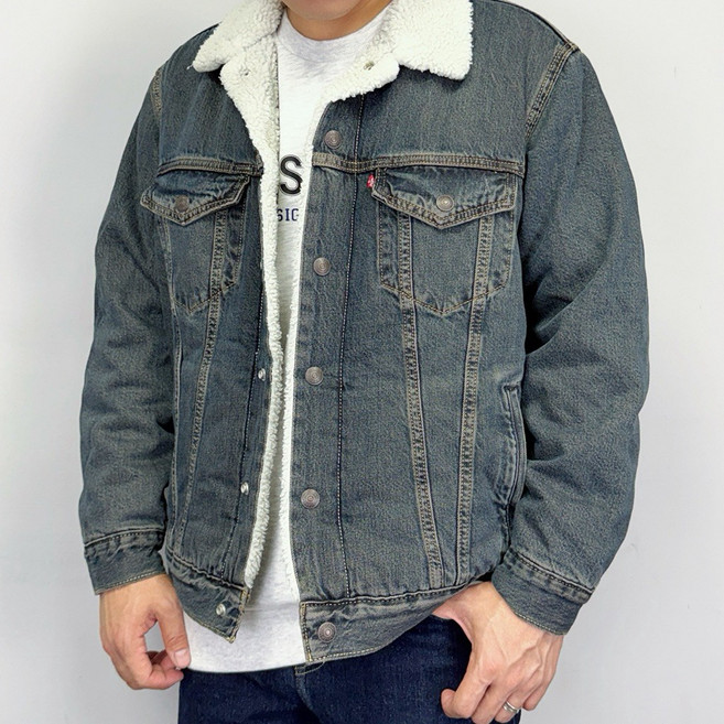 Levis 厚刷毛 羊羔毛 牛仔外套
