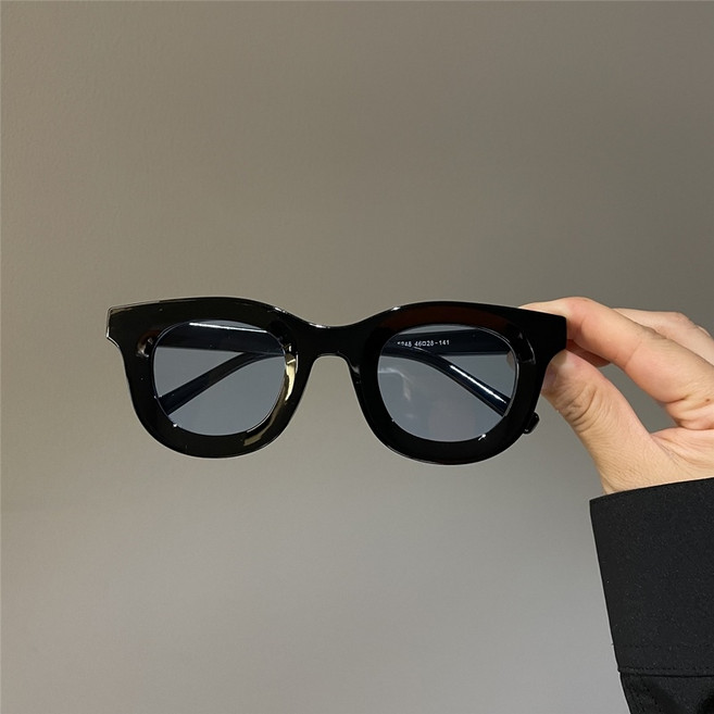 긱시크 하하안경 코받침없는 아넬형안경 두꺼운뿔테 패션선글라스