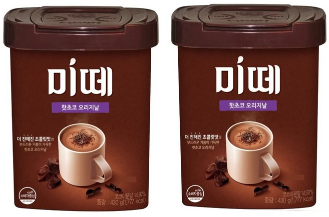 미떼 핫초코 오리지날 430g (통), 1개입, 2개