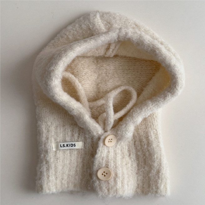 투윤 보들보들 유아용 바라클라바 털모자