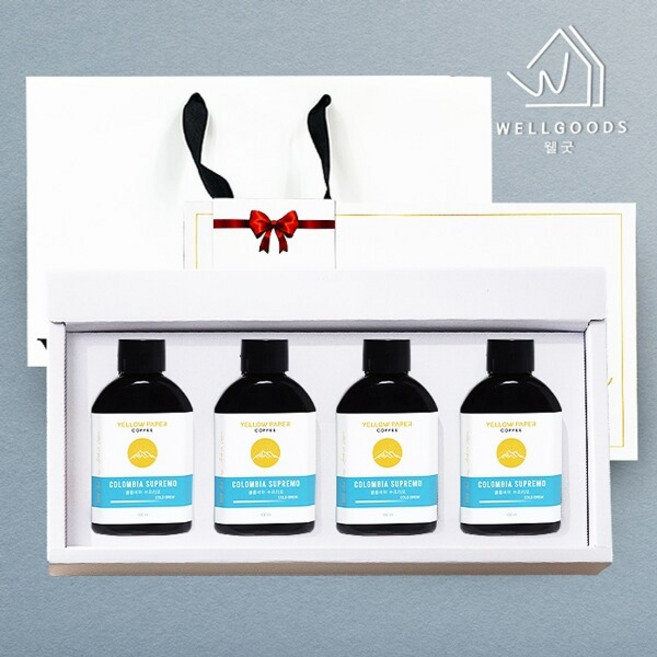 [웰굿]콜드브루 콜롬비아 커피 선물세트(100mlX4), 4개, 100ml