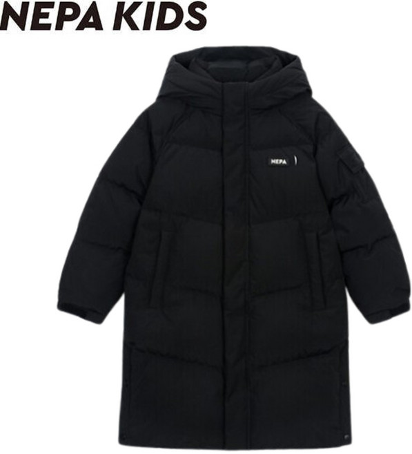 [매장발송] 네파키즈 아동용 덕다운 롱패딩 유치원 초등 등원 외출 운동 주니어