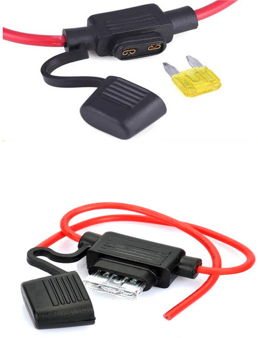 방수 휴즈캡 홀더 자동차 방수 휴즈캡 홀더 전기 DIY용 휴즈박스 커넥터, 방수 휴즈홀더, 1개