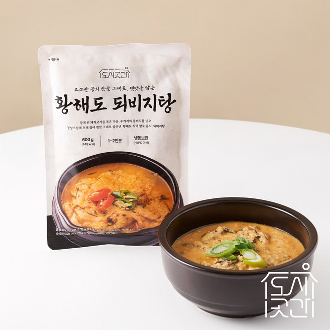 도시곳간 황해도식 콩비지탕 비지찌개, 4개, 600g
