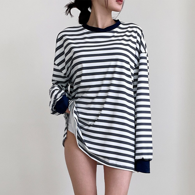 오르웨인 남자 여성 래쉬가드 상의 단가라 루즈핏 긴팔 수영복