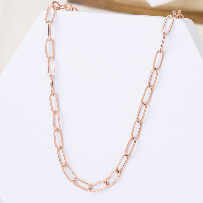 펠리체골드 14K 18K 시그니처 클립 목걸이 (S) (+선물포장) 골드 기념일 데일리 클립 여성 여자친구 레이어드 선물 할로우 체인 금