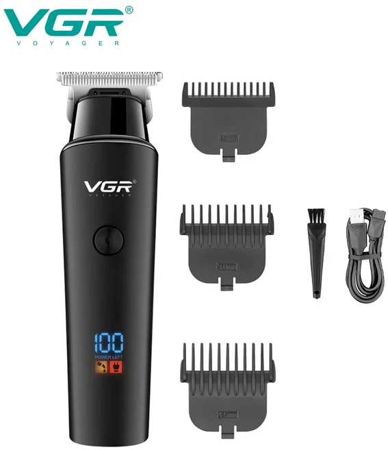남성용 VGR 트리머 방수 충전식 헤어 클리퍼 전기 면도기 바디 무선 V-937, 02 937-without box