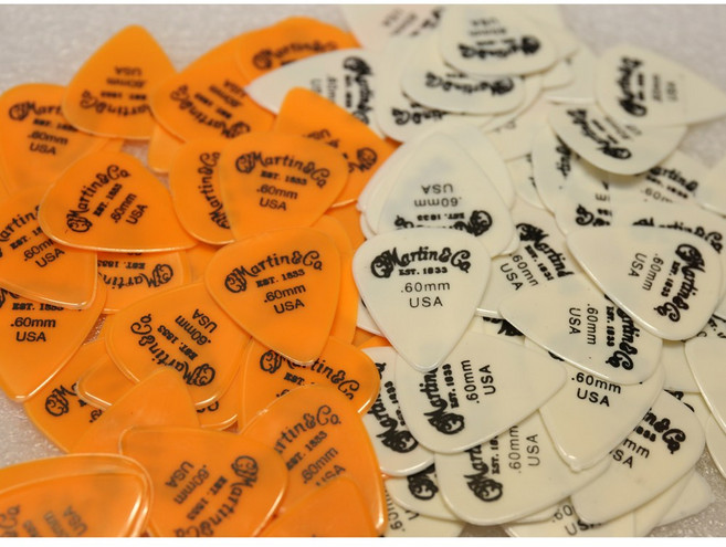 마틴 피크 물방울 0.60mm 나일론 피크 martin standard pick, 1개