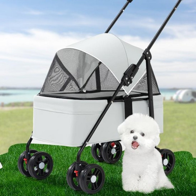 강아지 저상형 유모차 접이식 분리형 반려동물 펫모차