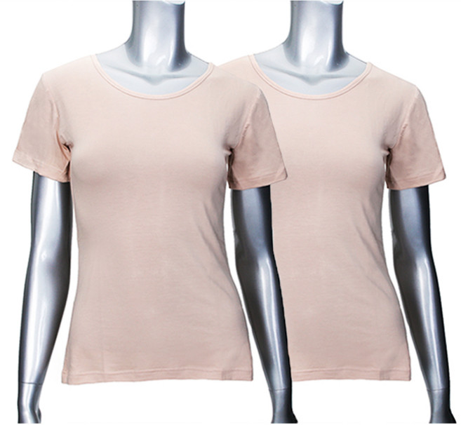 에즈라 2종세트 마이크로모달 스판 여성 3부 상의 반팔 런닝 내의 천연 고급소재 부드러운 내의 HLG2403