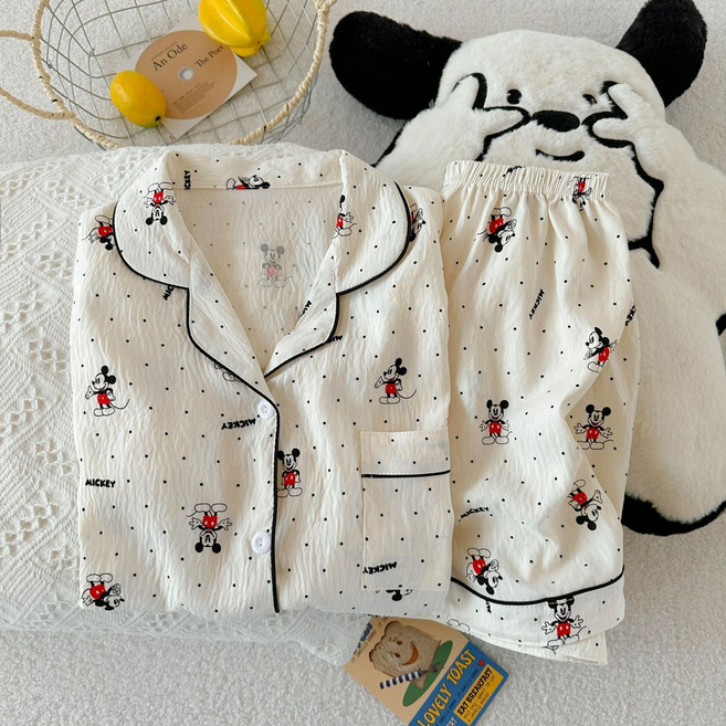 보들보들 홈웨어 잠옷 반팔 파자마세트