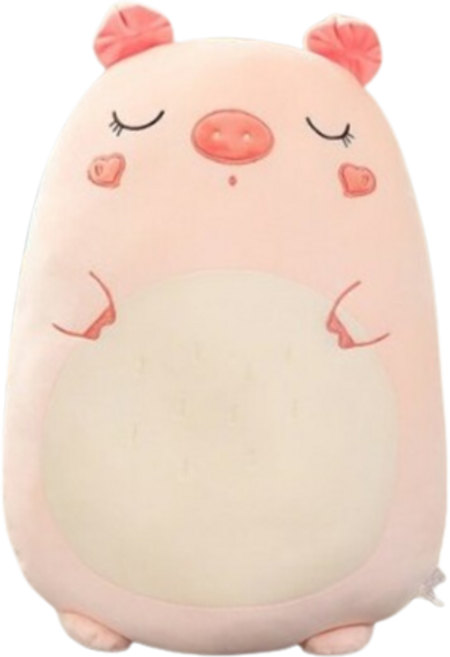 네이처타임즈 동글 캐릭터 인형 돼지, 핑크, 80cm, 1개