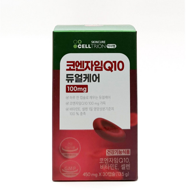 이너랩 코엔자임Q10 듀얼케어 100mg 13.5g, 30정, 1개