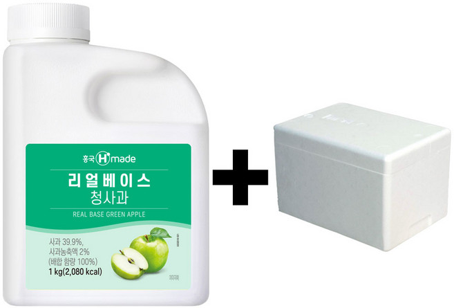 흥국 리얼베이스 청사과 1kg (아이스박스 배송), 2개