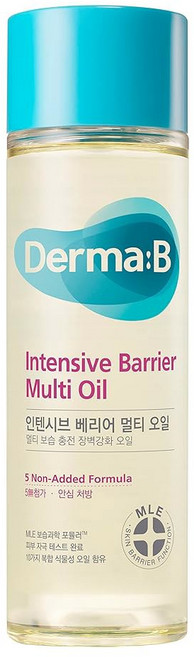 더마 B 데일리 모이스처 바디 오일 99% 내추럴 아르간 & 스위트 아몬드 건조하고 민감한 피부를 위한 샤워 가볍고 오래 지속되는 수분 피치 향이 나는 스킨 케어 6.78 fl, Light, 1개, 200ml