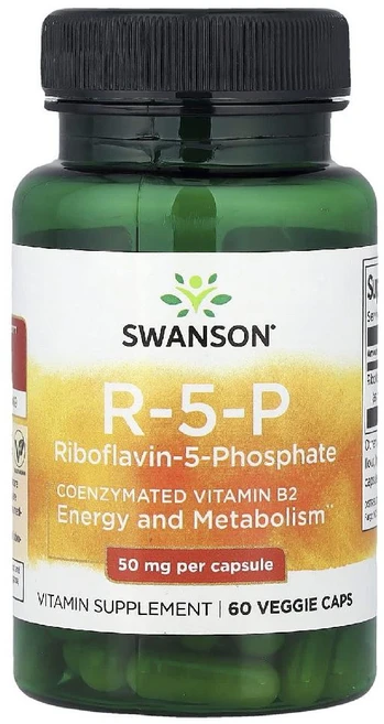 스완슨 R-5-P 리보플라빈-5-인산염 50mg 베지 캡슐 60정 1개 - 쿠팡