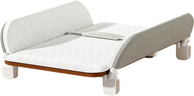 嬰兒尿布臺 撫觸嬰兒尿布台 新生兒洗澡臺 嬰兒床尿布臺 嬰兒護理臺, 1個, 淺灰色,52cm寬度, 小碼 (S)