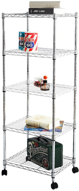 리빙코아 메탈 철제 다용도 선반 모음, 5단