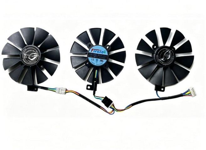 AKUYAO Full Set 87mm GPU Cooling Fans Replacement for ASUS GTX 980Ti 1060 1070 1070Ti 1080 1080Ti, AKUYAO Full Set 87mm GPU Cooli