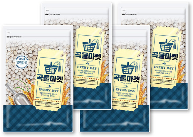 [더프레시] 곡물마켓 병아리콩 500g x 4, 4개
