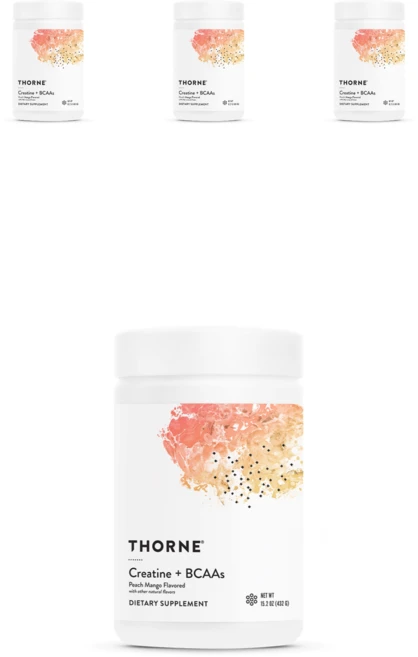 쏜 리서치 크레아틴 + BCAA (복숭아 망고 맛), 4개, 30회분 - 쿠팡