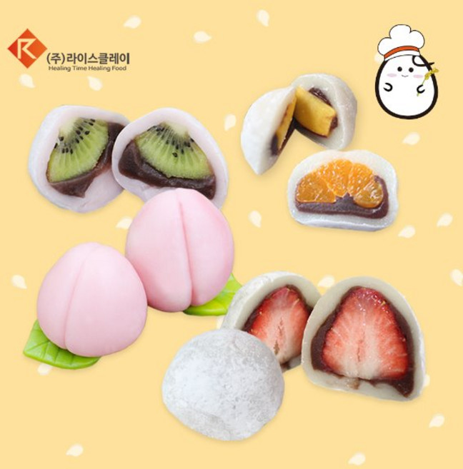 라이스클레이 쌀이랑놀자 플러스 과일찹쌀떡 만들기, 쌀이랑놀자 과일찹쌀떡 (플러스), 1세트