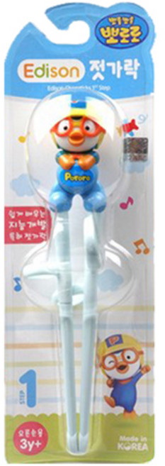 에디슨 교정용 젓가락 1단계, 뽀로로, 1개