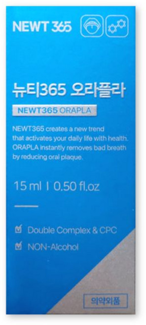 뉴티365 오라플라 15ml 1개 구강 스프레이 입냄새 533403