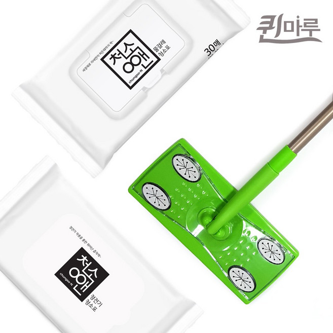 퀸마루 밀대 물걸레포 1팩30매 정전기포 1팩30매 세트, 1개
