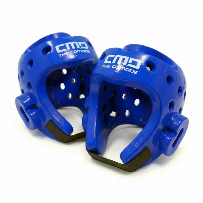 태권도 헤드기어 초등용 보호대 성인 노인 머리보호대 레프팅 대련용 겨루기 / 안면보호대 는 (옵션에서 선택), 블루X2, 1세트