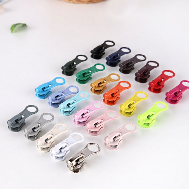 짱패브릭 GB01-5호 비슬론 지퍼 슬라이더, 1개, 오렌지