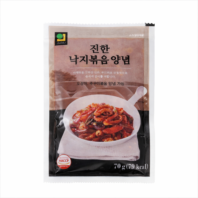 한국소스 진한 낙지볶음양념70g 오징어볶음 낙지볶음용 매운양념, 10개
