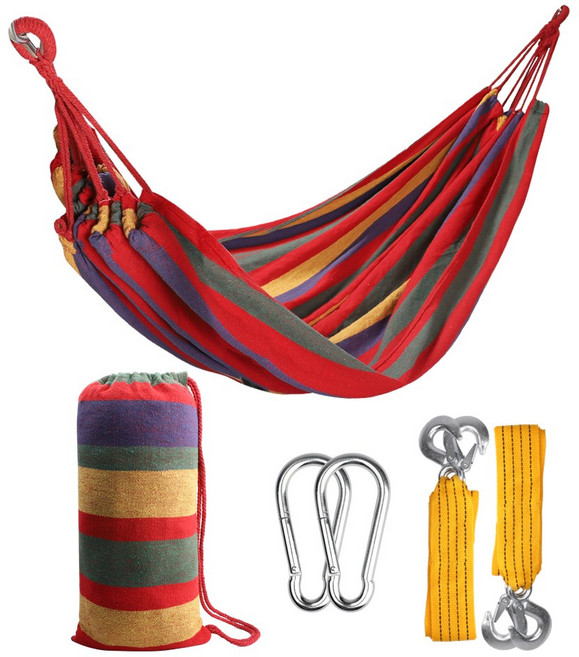 카르닉 아일랜드 해먹 (풀세트) 캠핑 그네 해변 비치카페 튼튼한 로프, 레인보우